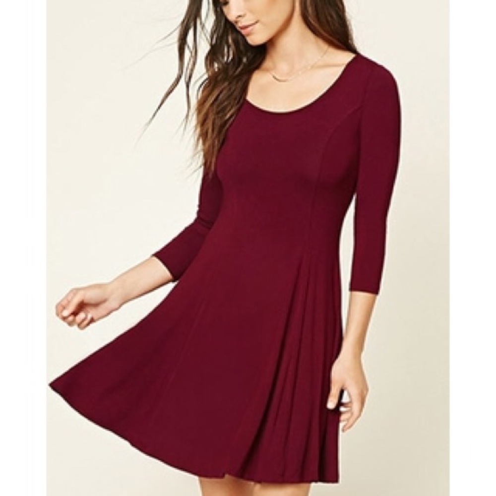 Forever 21 Burgundy Mini Dress